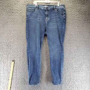 Lane Bryant Jeans Womens Size 18 Blue High-Rise Skinny Straight Fit Flex Magic